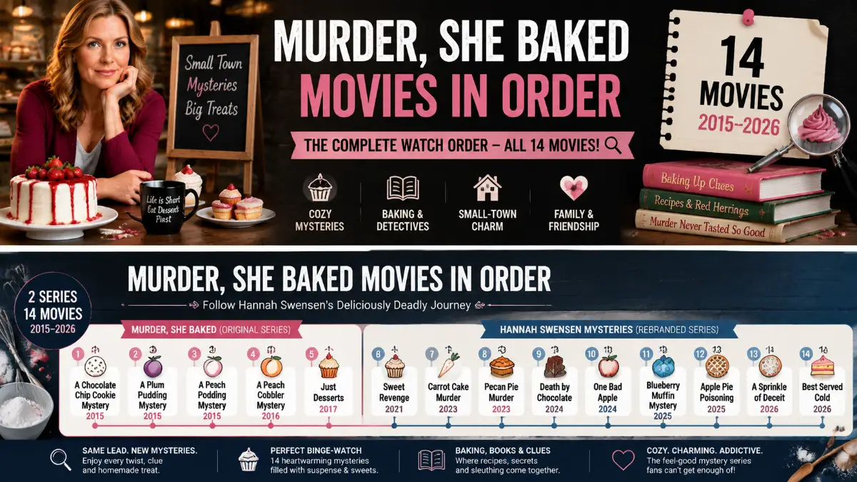 Murder She Baked Movies in Order: The Complete Hannah Swensen Guide (Updated 2026)